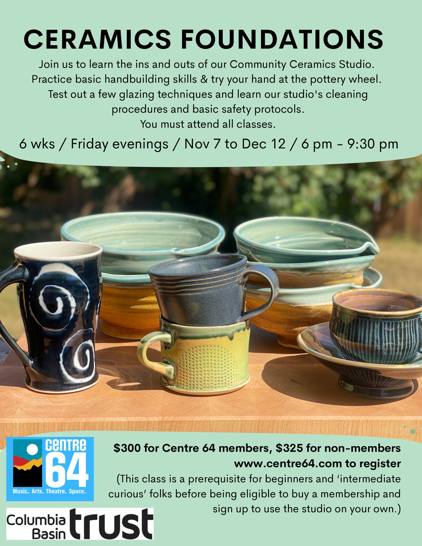 Ceramics Foundations 1 - Evening Workshop
