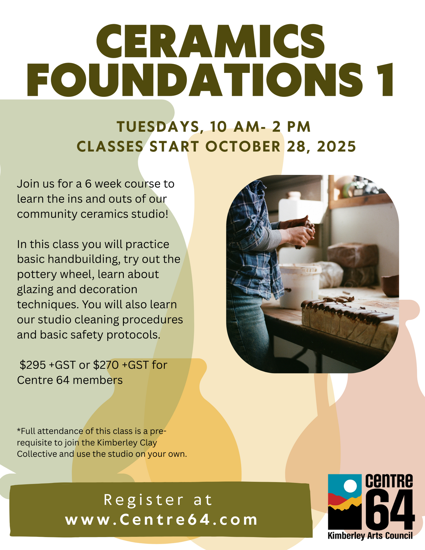 Ceramics Foundations 1 - Workshop