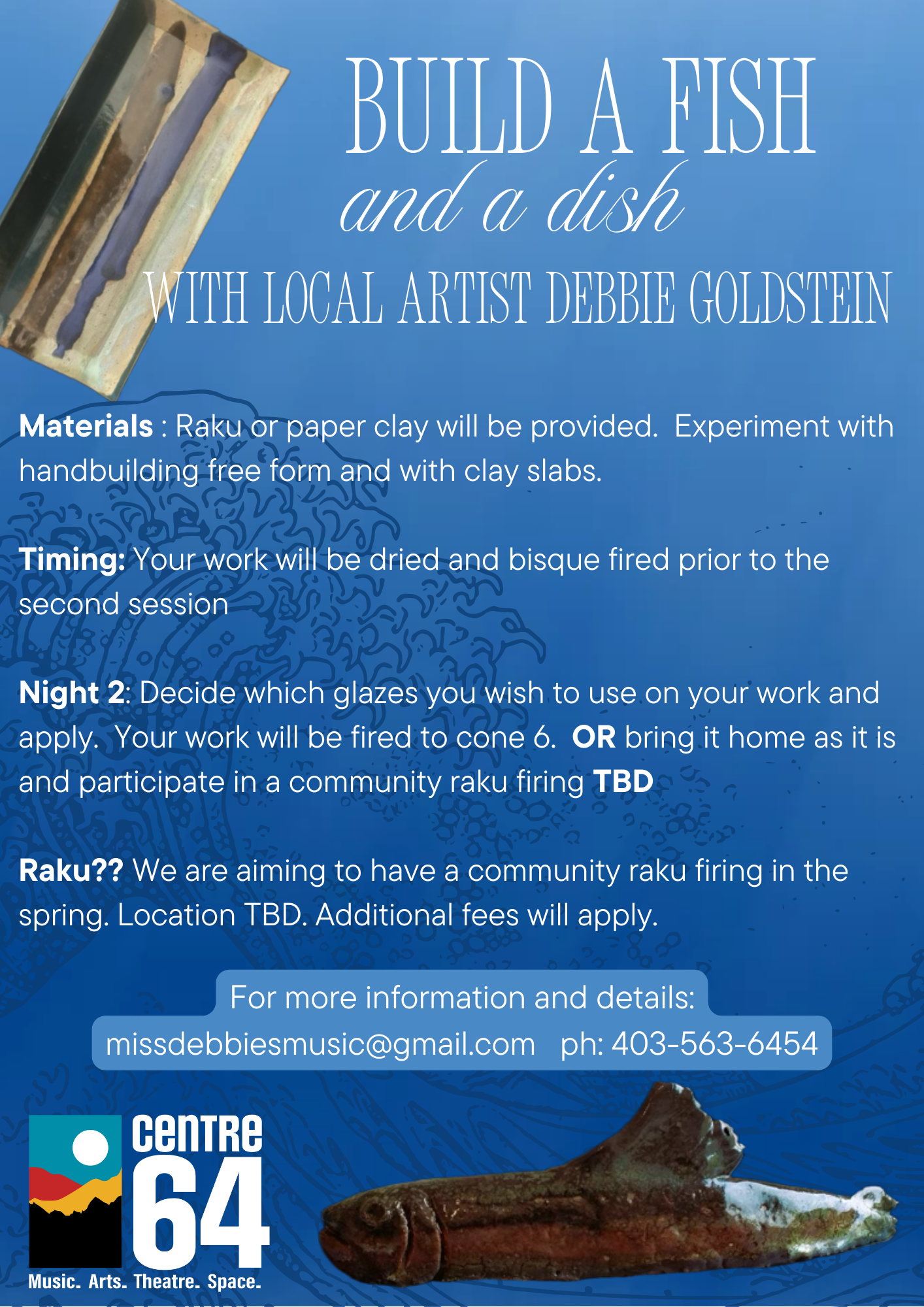 Build a Fish and a Dish - Pottery Workshop