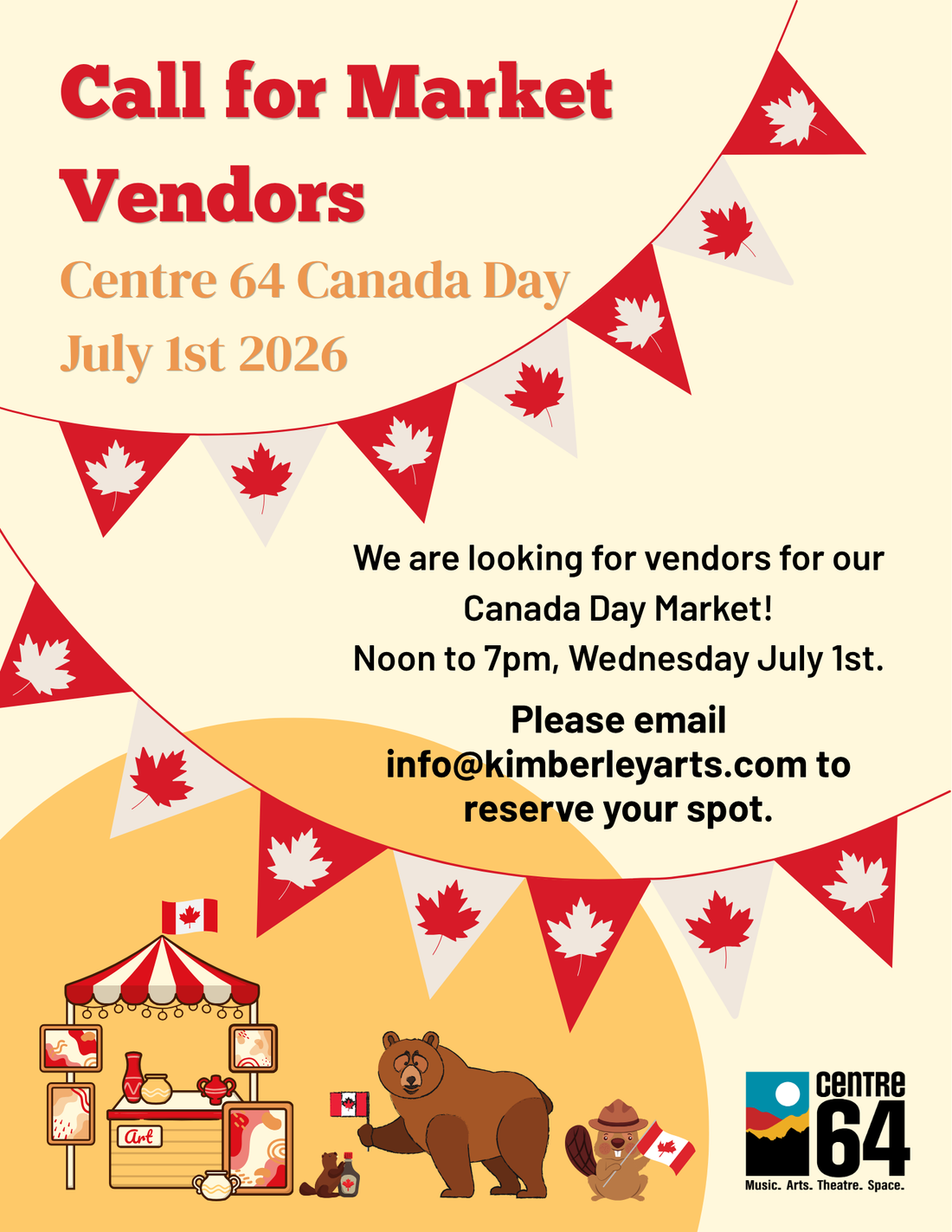Call for Market Vendors! Canada Day 2026
