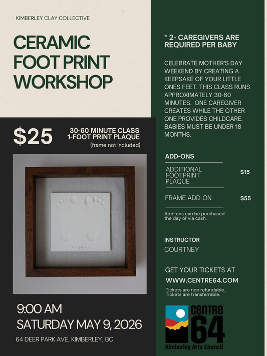 Ceramic Footprint Workshop - Pottery Studio Workshop