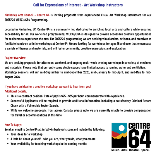 Art Workshop Instructors