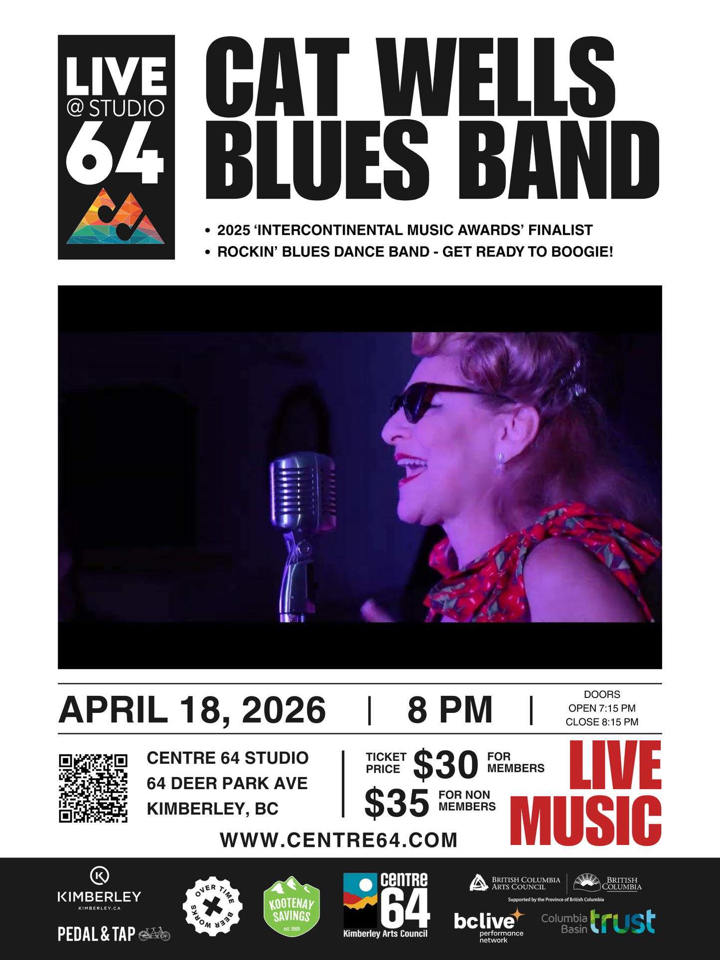 Cat Wells Blues Band - Live @ Studio 64 Music
