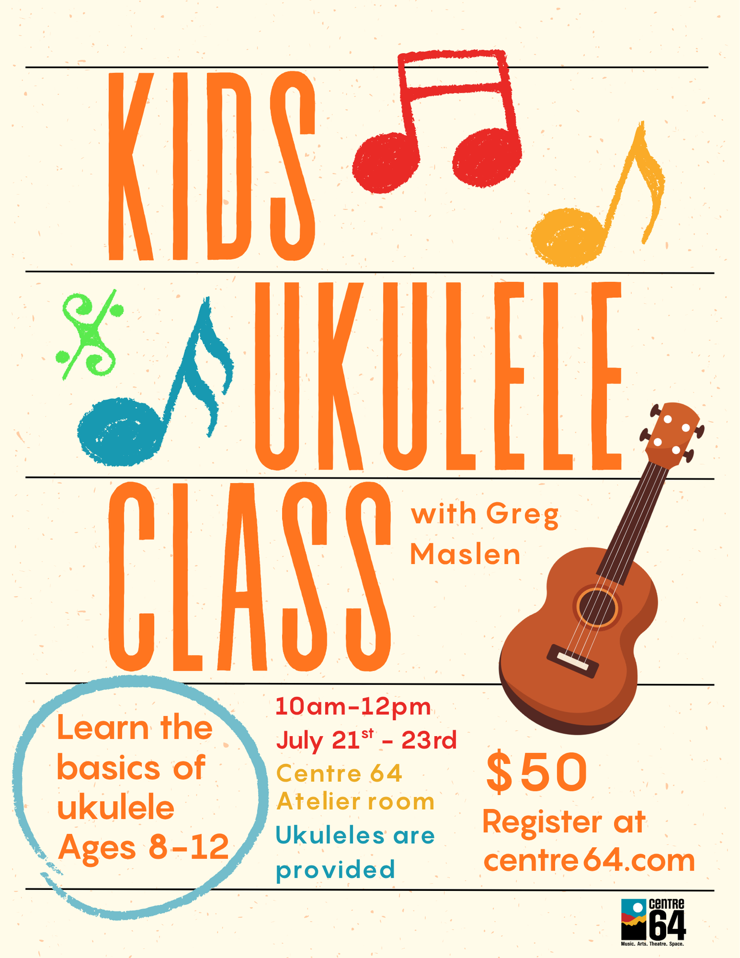 Kids Ukulele Class - Three Day Workshop